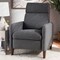 Baxton Studio Casanova Mid-century Modern Grey Upholstered Lounge Chair 143-8142 - alternate 9